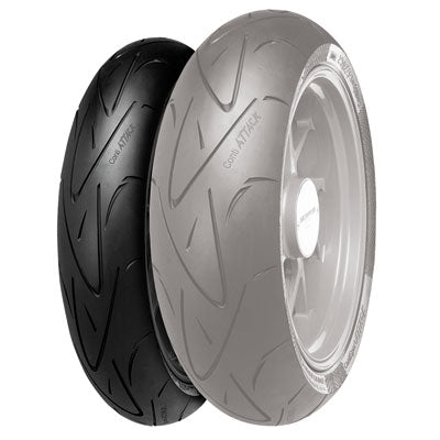 CONTINENTAL CONTISPORT ATTACK HYPERSPORT RADIAL FRONT MOTORCYCLE TIRE