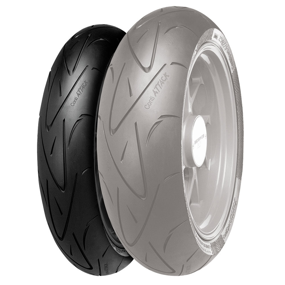 Continental ContiSport Attack Hypersport Radial Front Motorcycle Tire 120/70ZR-17 (58W)