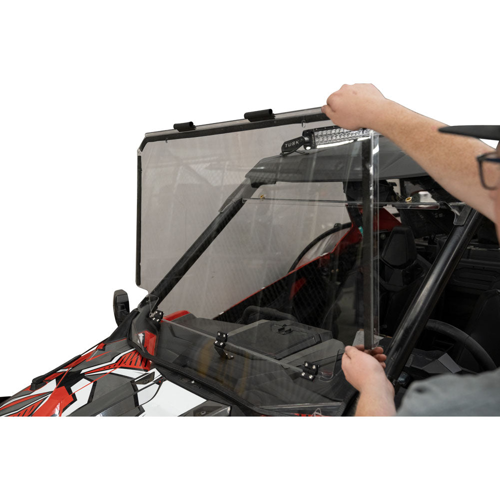 Tusk UTV Folding Detachable Polycarb Windshield
