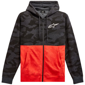 ALPINESTARS CAMO BLOCK ZIP-UP HOODED SWEATSHIRT