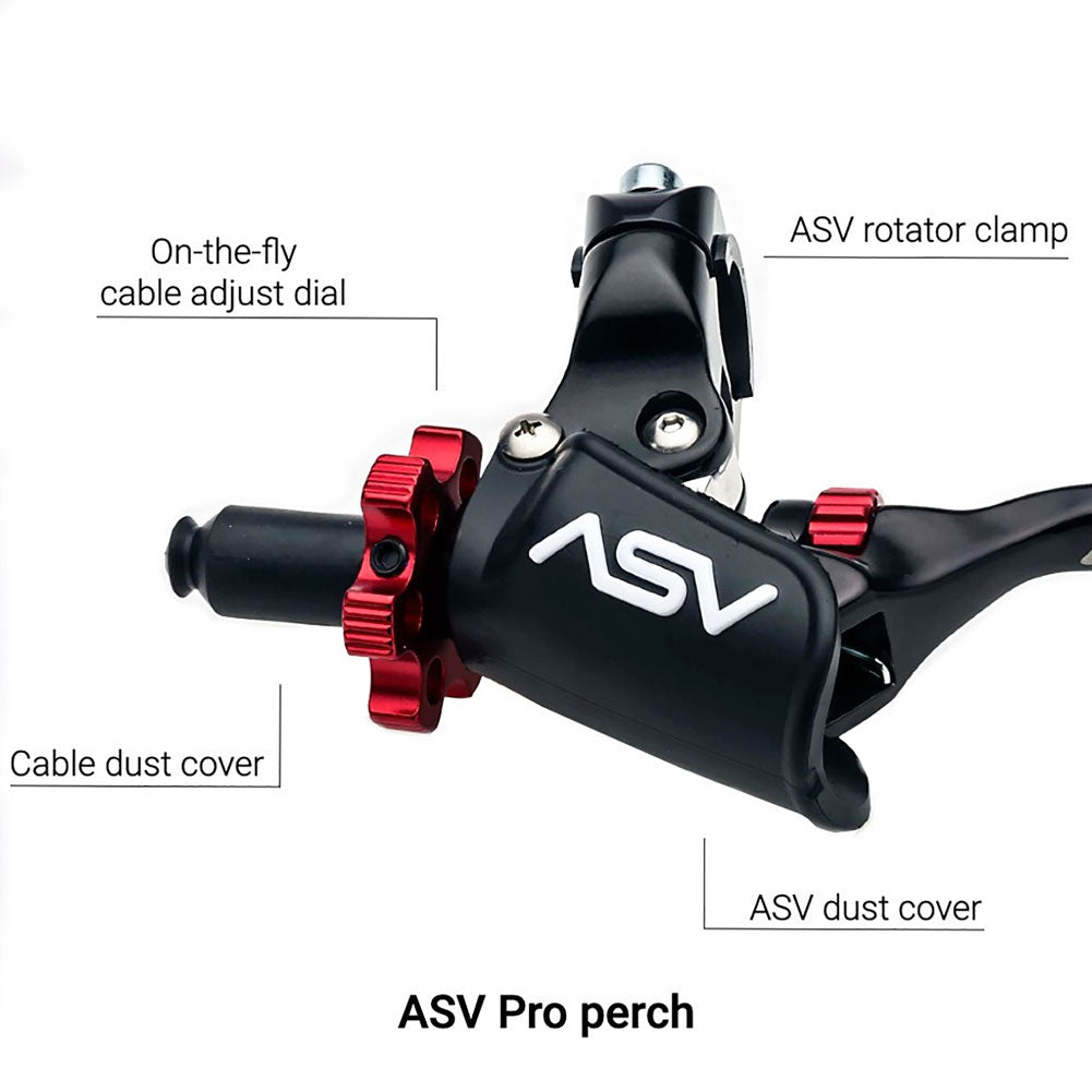 ASV F4 Series Pro Model Shorty Clutch Lever Black