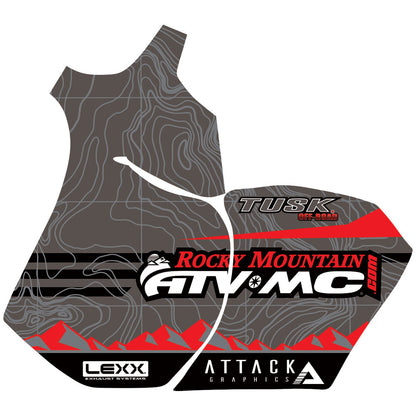 Attack Graphics Traverse Radiator Shroud Decals Safari Fuel Tank Grey