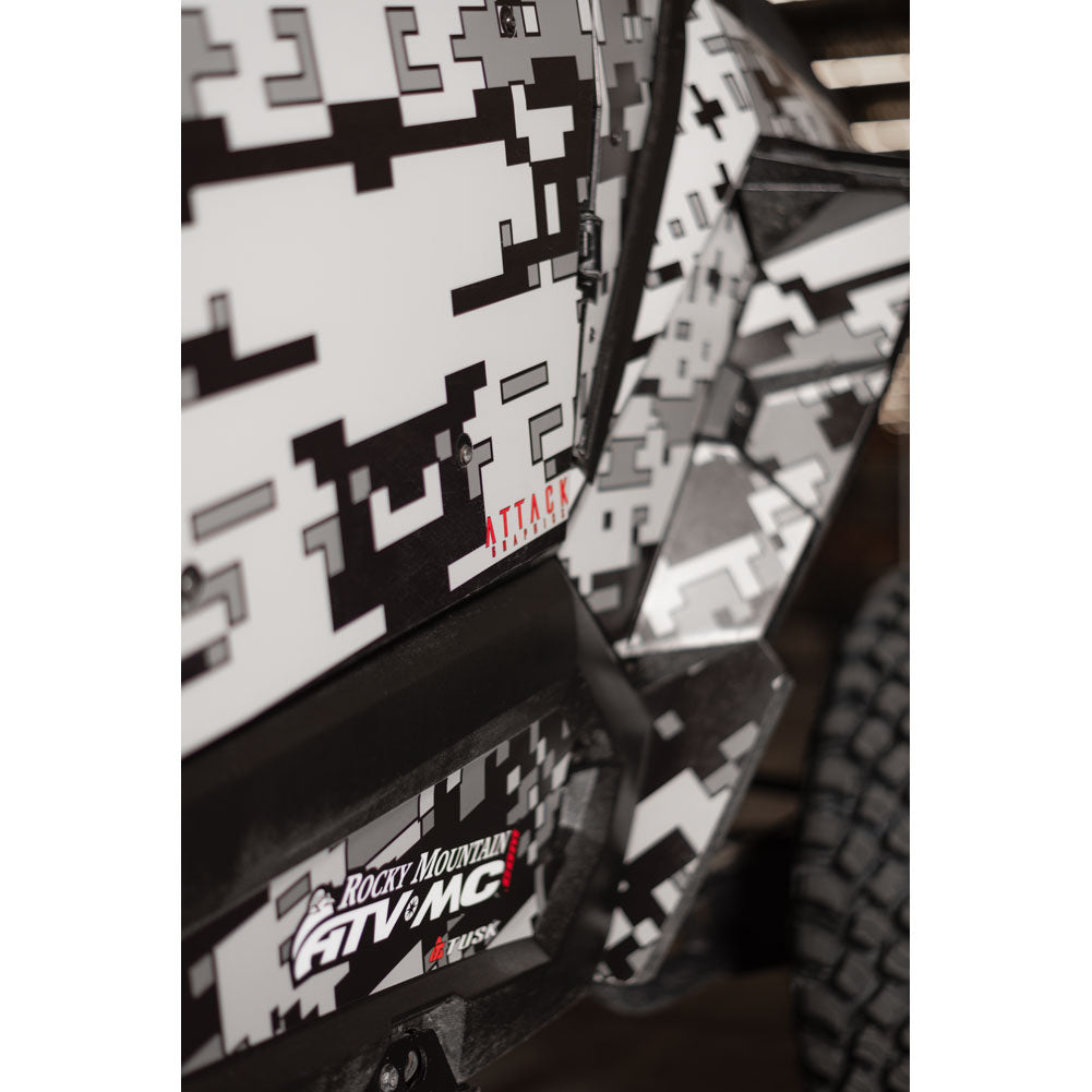 Attack Graphics Siege Complete UTV Graphics Kit Black/ Dark Grey Black/Dark Grey