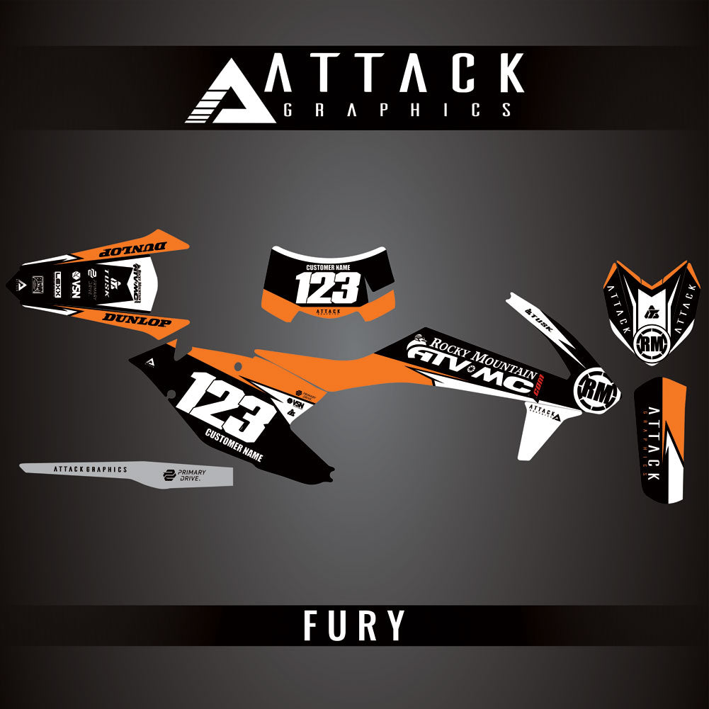 Attack Graphics Custom Fury Complete Bike Graphics Kit