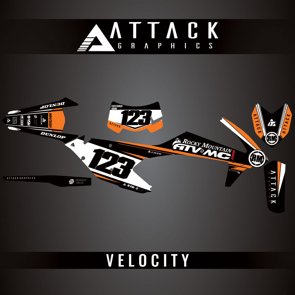 Attack Graphics Custom Velocity Complete Bike Graphics Kit