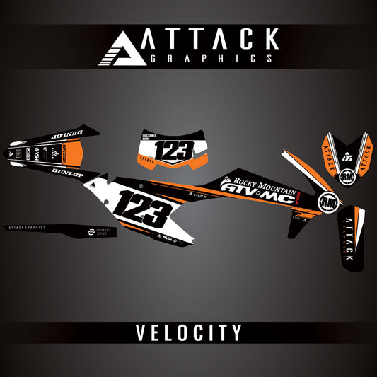 Attack Graphics Custom Velocity Complete Bike Graphics Kit