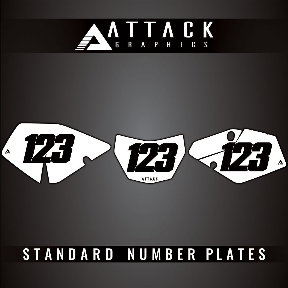 Attack Graphics Number Plate Backgrounds
