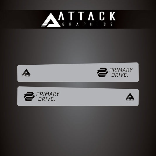 Attack Graphics Renegade Swing Arm Decal Grey