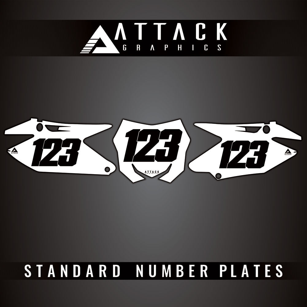 Attack Graphics Standard Restyle Number Plate Backgrounds Polisport MX Restyling Kit