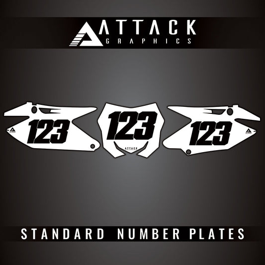 Attack Graphics Standard Restyle Number Plate Backgrounds Polisport MX Restyling Kit