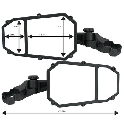 ATV-UTV TEK Elite Series Dual Breakaway UTV Mirror With Blindspot Set