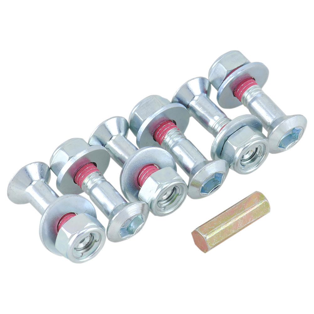 Bolt CRF Style Hub-Savers Double Locked Sprocket Fastening Kit Silver