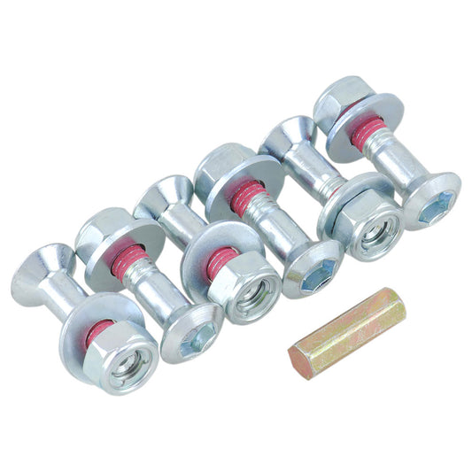 Bolt CRF Style Hub-Savers Double Locked Sprocket Fastening Kit Silver
