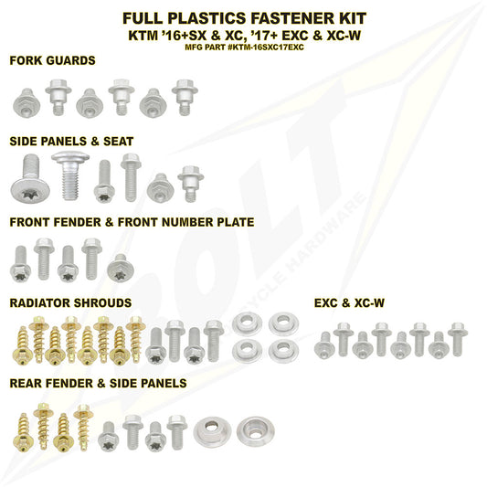 Bolt Full Plastics Fastener Kit