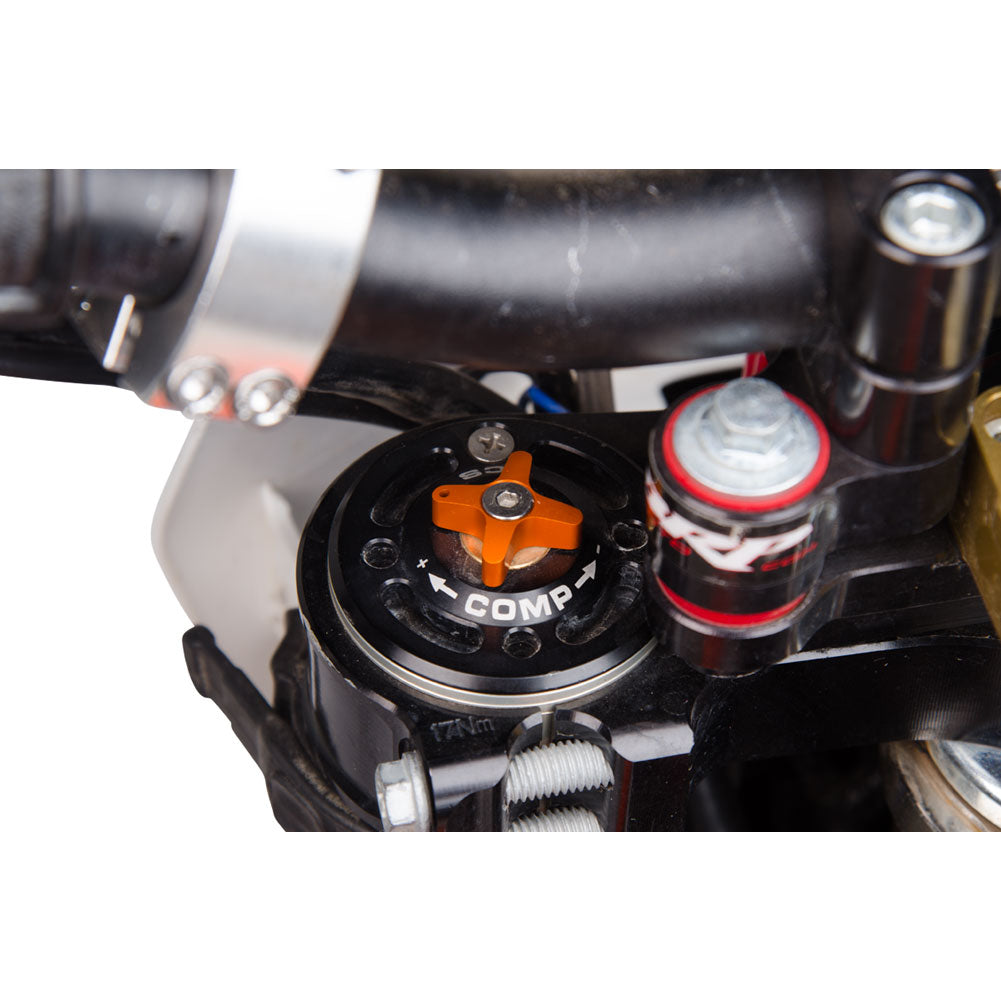 Clean Speed WP Compression/Rebound Knobs Orange/Orange