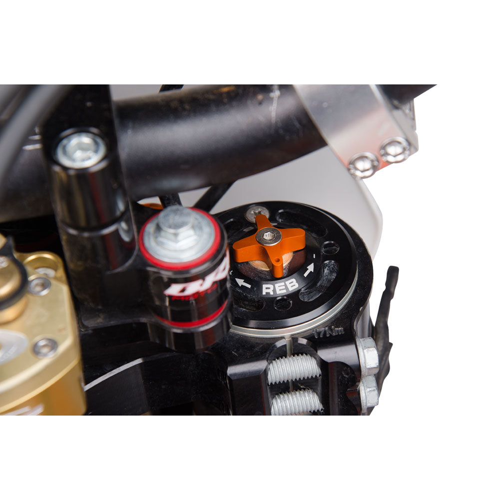 Clean Speed WP Compression/Rebound Knobs Orange/Orange