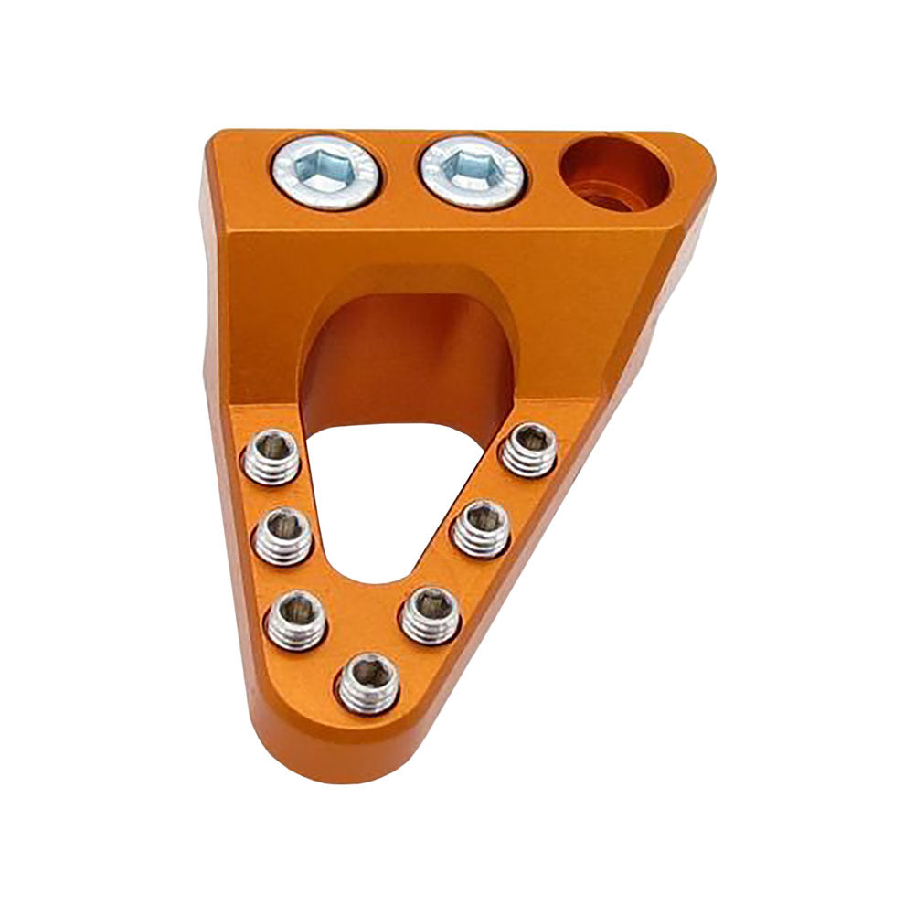 Clean Speed Dropped Brake Pedal Tip Orange