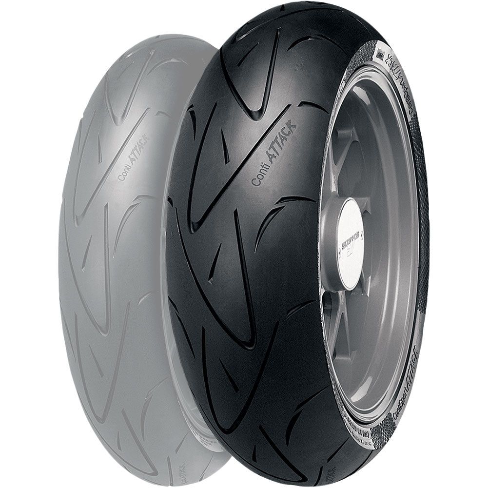 Continental ContiSport Attack Hypersport Radial Rear Motorcycle Tire 180/55ZR-17 (73W)