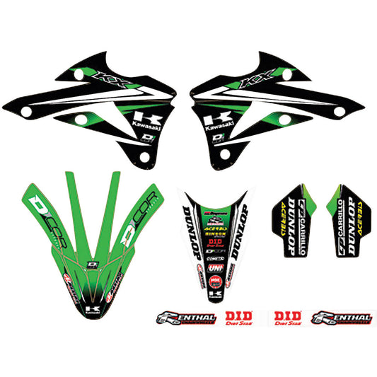 D’Cor Visuals Team Green Graphics Kit Green/Black