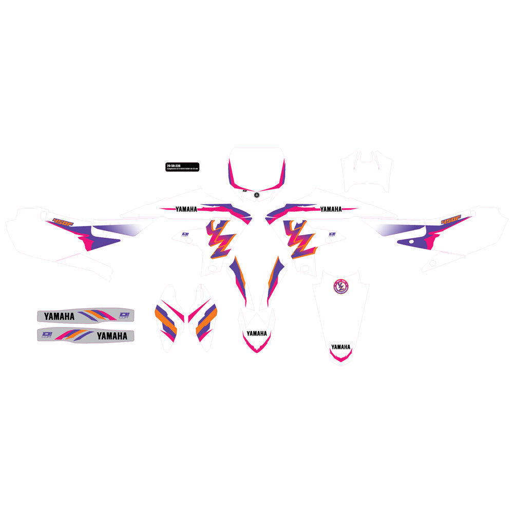 D’Cor Visuals Complete Graphics Kit 93 Retro, White Background