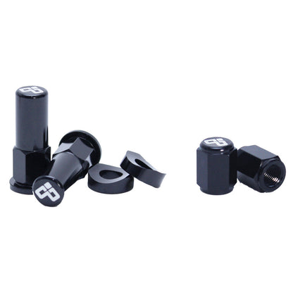 Dubya Rim Lock Tower Nut & Valve Cap Kit