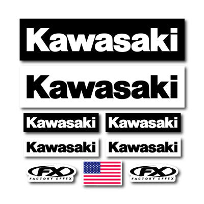 FACTORY EFFEX JERSEY IRON ON KIT - KAWASAKI