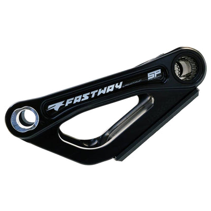 Fastway Adjustable Linkage Guard with Replaceable Skid Plate Black