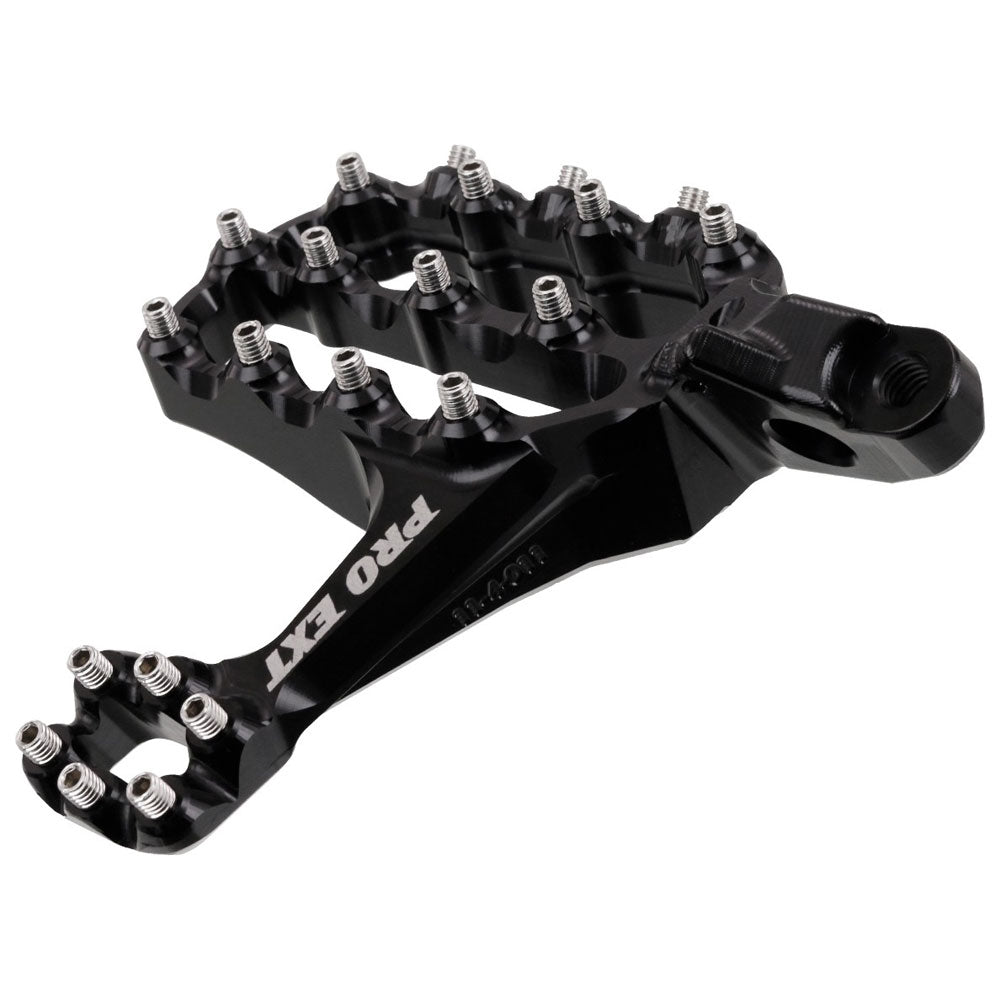 Fastway Pro Ext Motorcycle Foot Pegs Kit Black