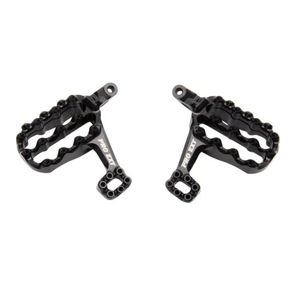 Fastway Pro Ext Motorcycle Foot Pegs Kit Black