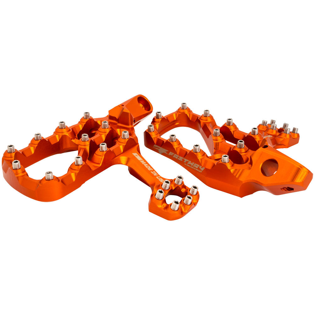 Fastway EXT Motorcycle Foot Pegs Kit - 6mm Down/6mm Back