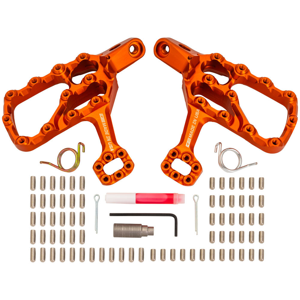 Fastway EXT Motorcycle Foot Pegs Kit - 6mm Down/6mm Back