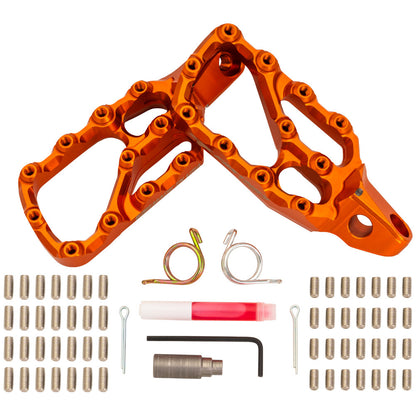 Fastway Motorcycle Foot Pegs Kit - 6mm Down/6mm Back