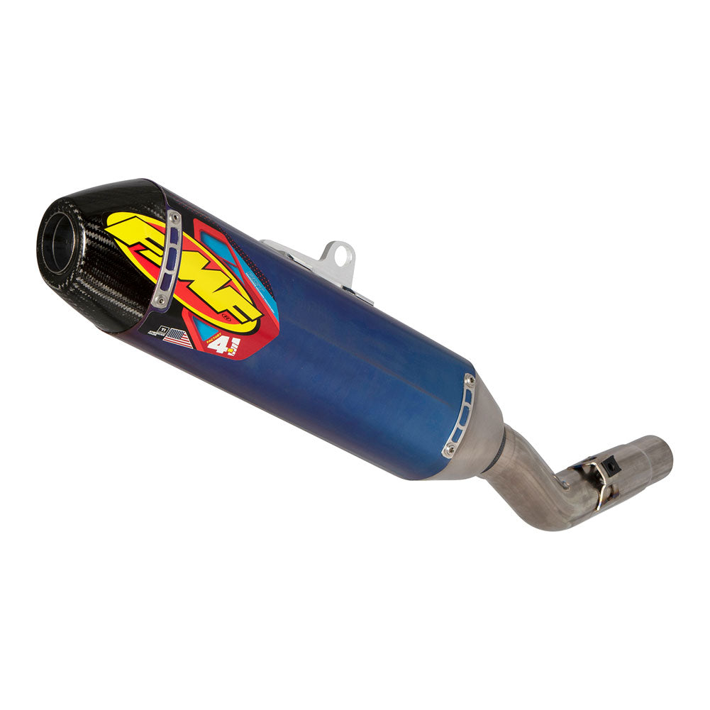 FMF Factory-4.1 RCT Anodized Titanium Silencer with Carbon End Cap (NO CA)