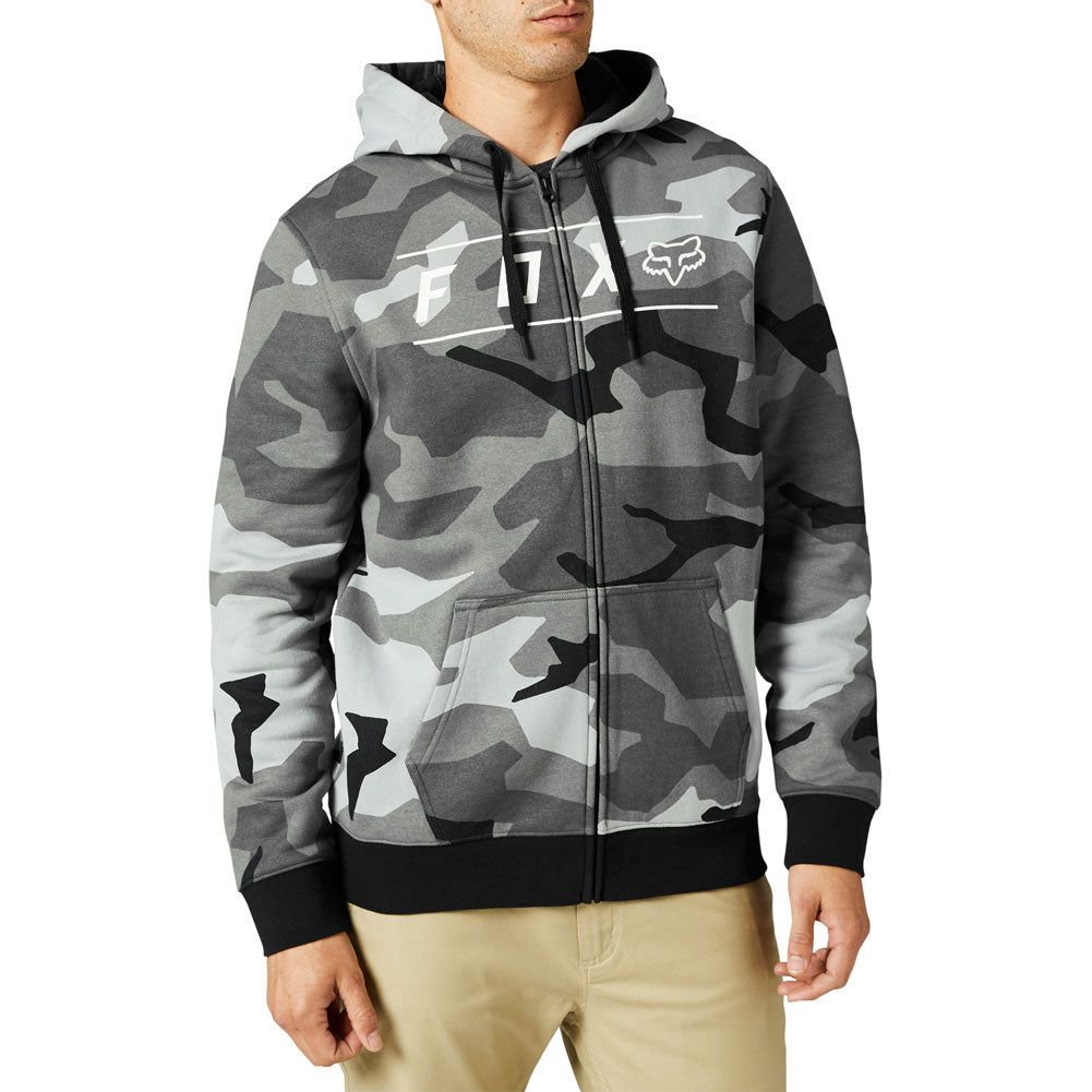 FOX RACING PINNACLE CAMO ZIP-UP HOODED SWEATSHIRT