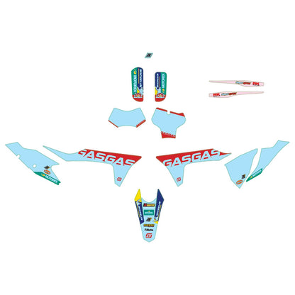 GASGAS Factory Graphics Kit Red/White