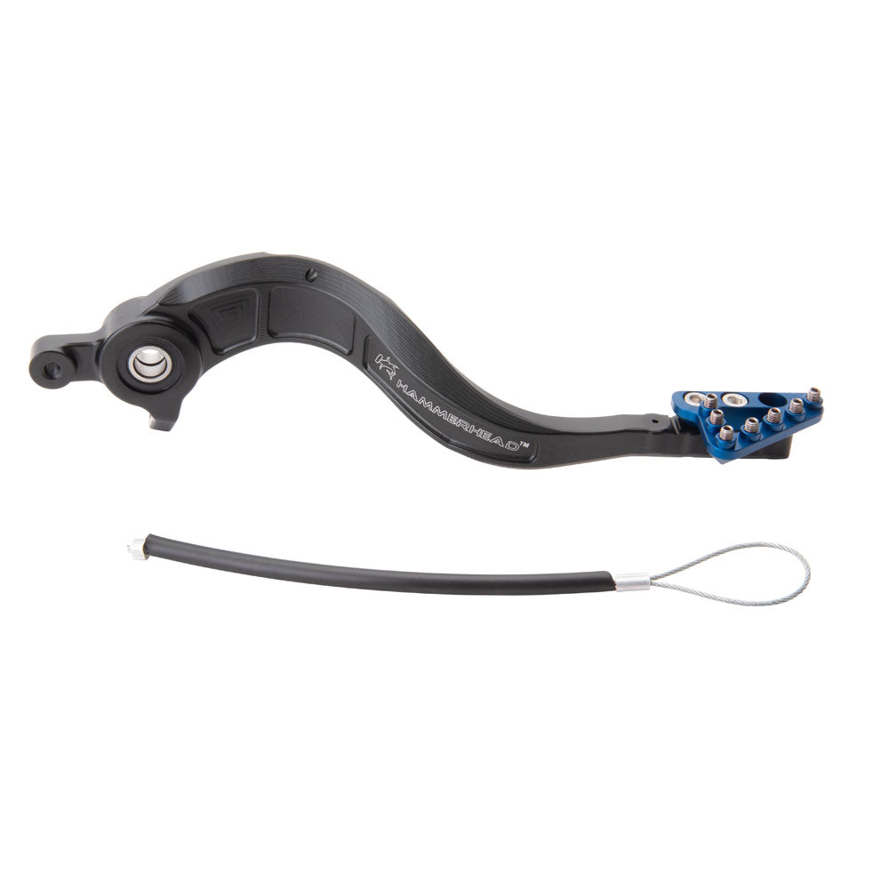 Hammerhead Billet Brake Pedal with Aluminum Brake Tip Blue