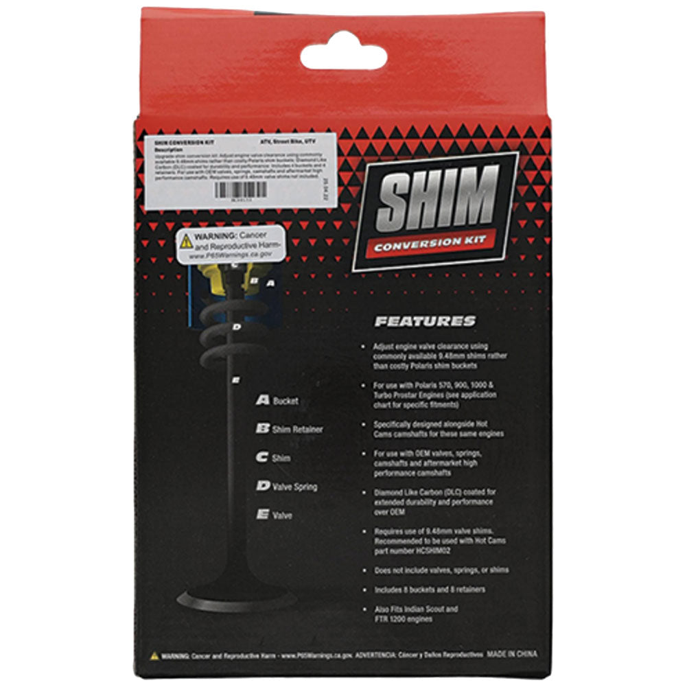 Hot Cams Shim Conversion Kit