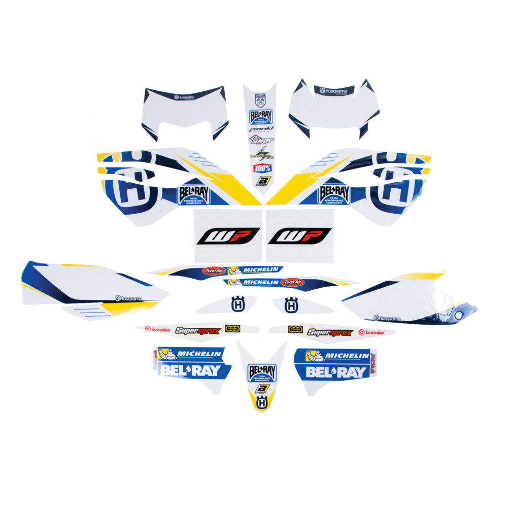 Husqvarna Factory Enduro Graphics Kit White/Blue