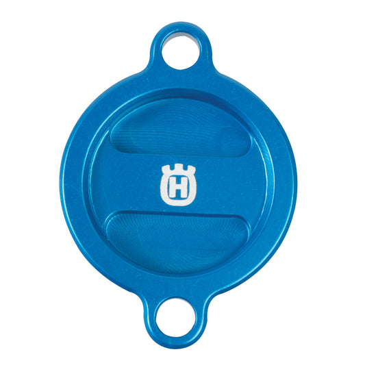 Husqvarna Factory Oil Filter Cover Blue