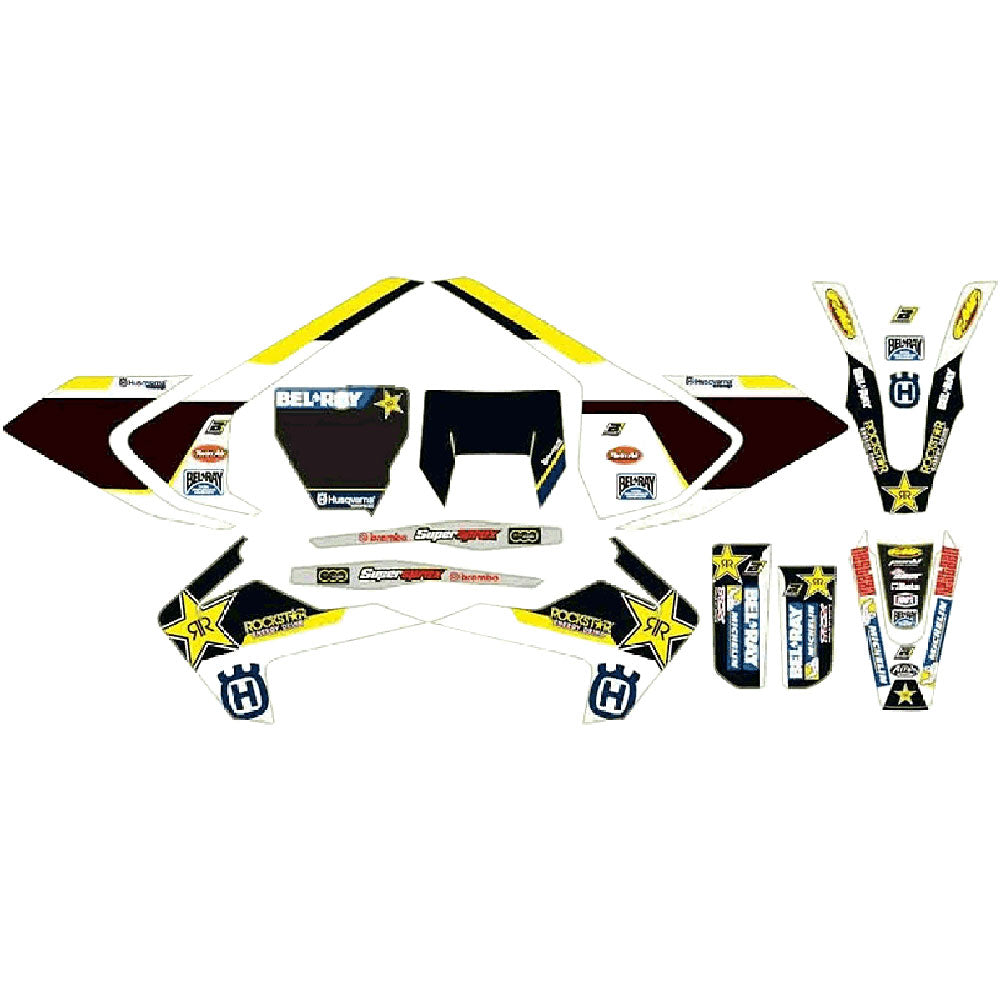 Husqvarna Rockstar Graphics Kit Yellow/Black