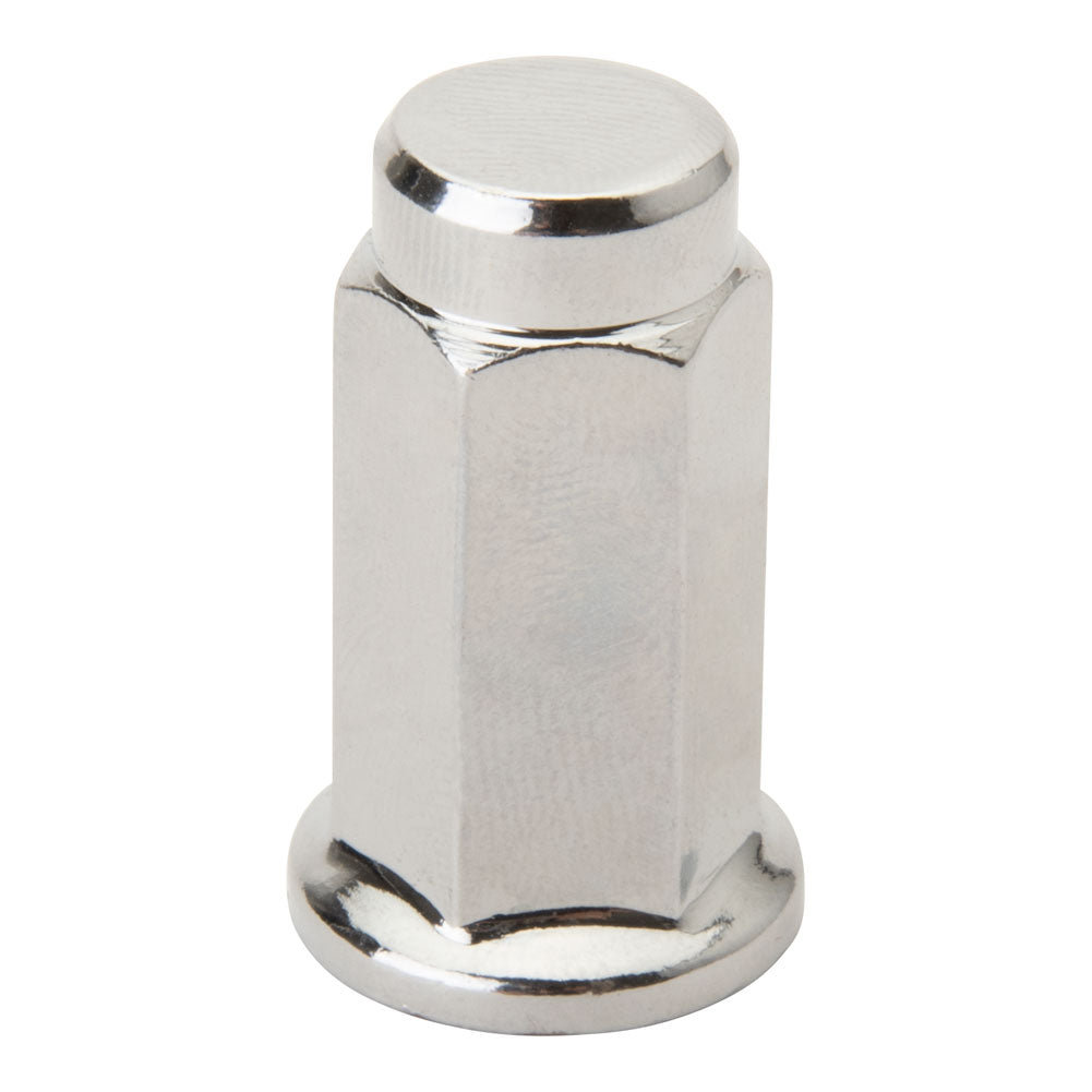 ITP Flat Base Chrome Lug Nut 10mm x 1.25mm Thread Pitch w/14mm Head