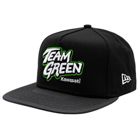 KAWASAKI TEAM GREEN NEW ERA FLAT BILL HAT