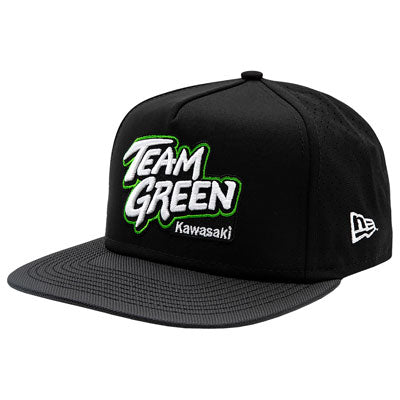 KAWASAKI TEAM GREEN NEW ERA FLAT BILL HAT