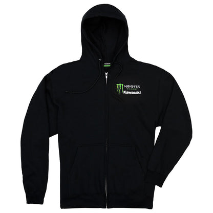 KAWASAKI MONSTER ENERGY ZIP-UP HOODED SWEATSHIRT