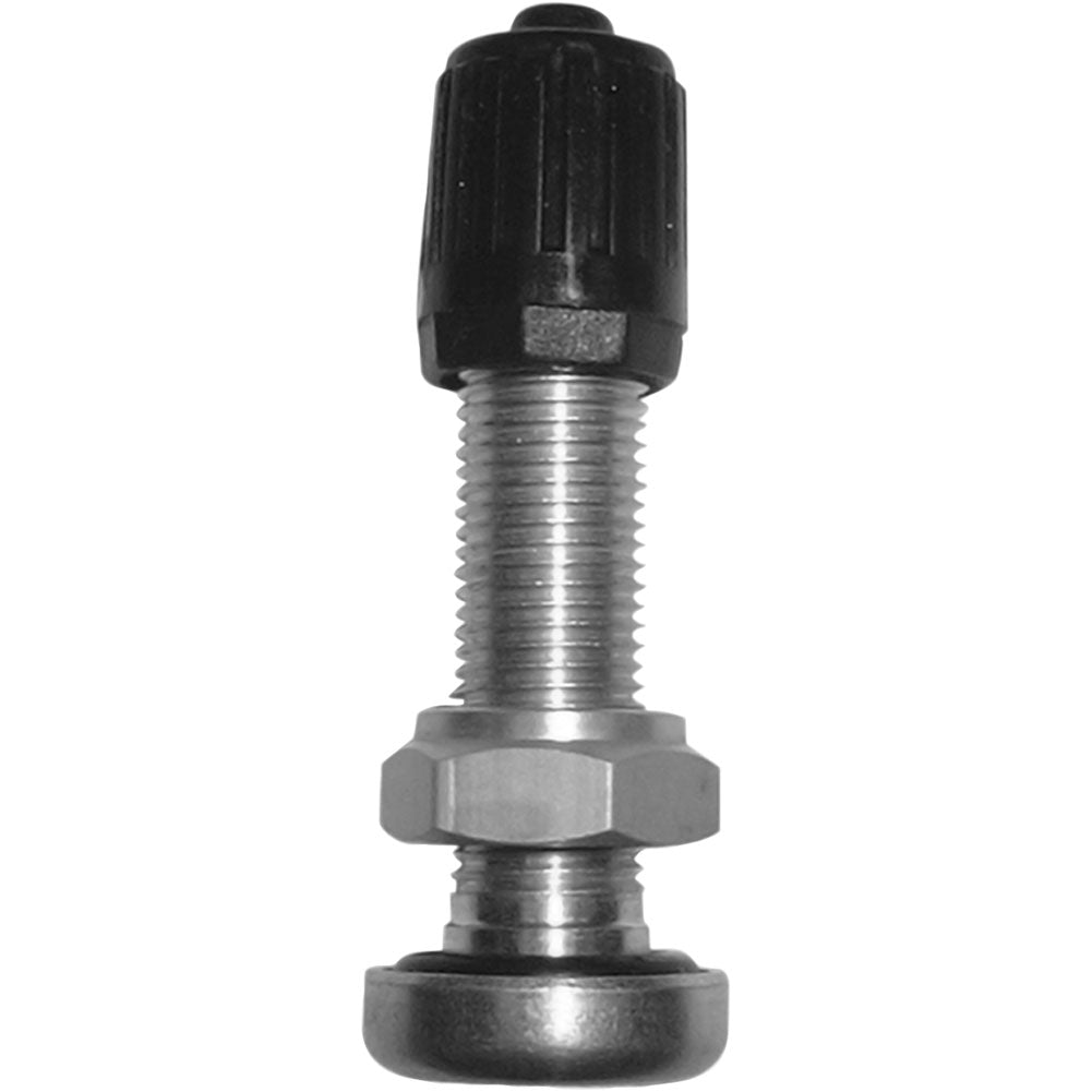 K & L Short Straight Valve Stem 8mm Silver
