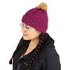 KLIM WOMEN'S CHEVRON POM BEANIE