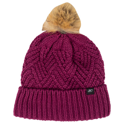 KLIM WOMEN'S CHEVRON POM BEANIE