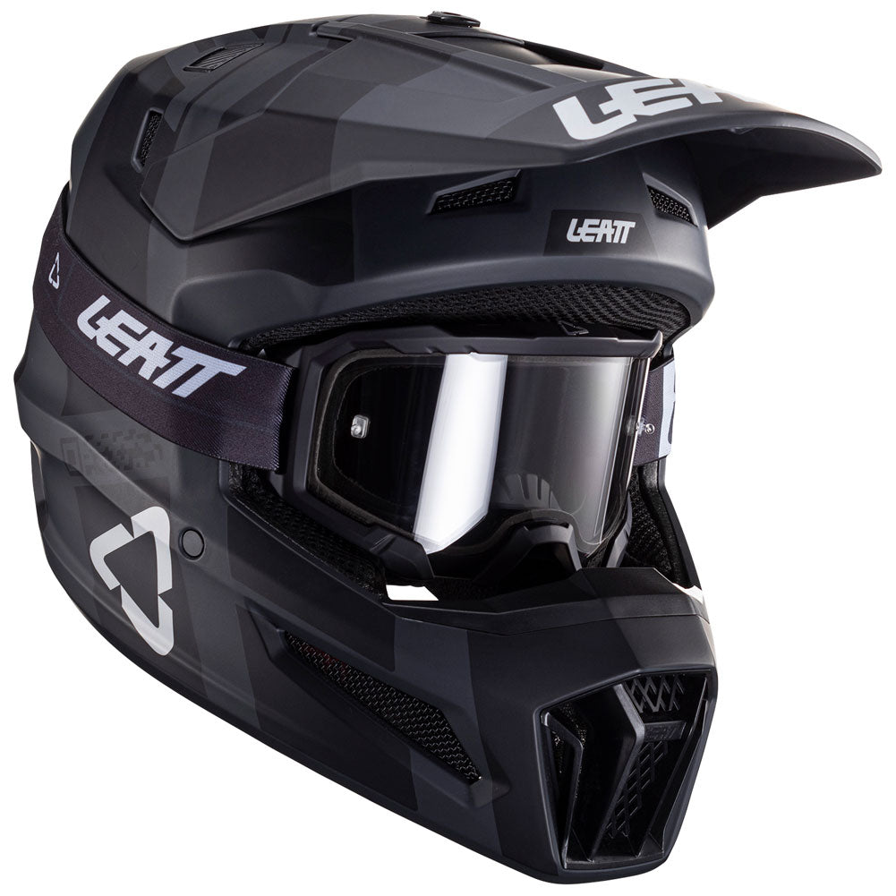LEATT MOTO 3.5 V24 HELMET WITH 4.5 VELOCITY GOGGLE