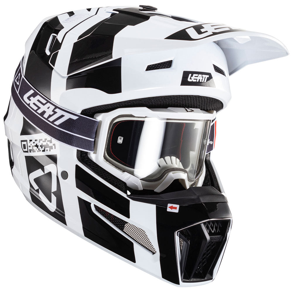 LEATT MOTO 3.5 V24 HELMET WITH 4.5 VELOCITY GOGGLE