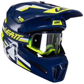 LEATT MOTO 3.5 V24 HELMET WITH 4.5 VELOCITY GOGGLE